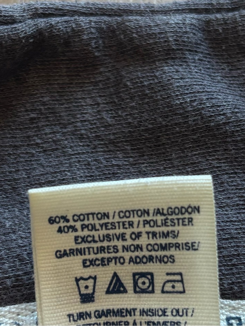 PINK VS Quarter Zip in Dark Grey - Picture 6 of 8